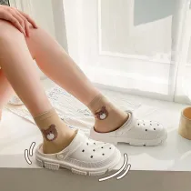 Women Non Slip Hollow Out Closed Toe Beach Sandal Slipper