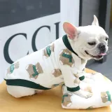 Pet Small Dog Cloth Bull Flannel Keep Warm Strawberry Bear