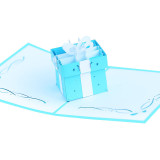 3D Paper Pop Up Hollow Out Gift Box Holiday Greeting Cards