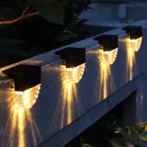 Decorative Outdoor All In One Wireless Solar Deck Lights Flush Mount