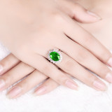 Zircon Fashion FloweWomen Ring Jewelry Inlaid Diamond Adjustable Size Women Ring