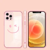 Electroplating Side Smiling Face Drop Proof Phone Case for iPhone13 12 11 Pro Max