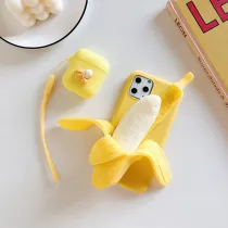 Creative Kneading Opening Banana Drop Proof Phone Case for iPhone13 12 11 Pro Max