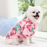 Pet Dog Cloth Pink Cute Cat Printed Pullover Shirt Puppy Cloth