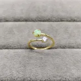 Sterling Silver Solitaire Round Cut Zirconia and Gem Gemstone Rings
