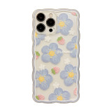 Cute Strawberry Flowers Phone Case for iphone13 12 11 Pro Max