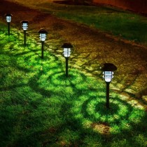 Outdoor Small Plastic Garden Light Waterproof Plastic Lighting Floor Lamp Solar Light
