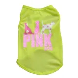 Pet Dog Cloth Teddy Printed Doggy Puppy Breathable Vest Cloth