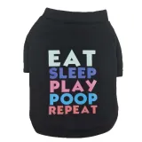Pet Dog Cloth Security Slogan Solid Color Puppy Cloth