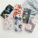 Frosting Flower Language Drop Proof Phone Case for iPhone13 12 11 Pro Max
