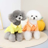 Pet Dog Cloth Teddy Princess Collar Dress with Bag Puppy Cloth