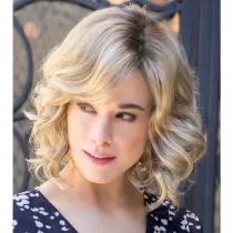 Women Golden Short Curly Wig