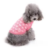 Pet Dog Cloth Love Heart Sweater Dalily Outgoing Suit
