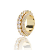 18K White Gold Pave Princess Cut Zirconia Rings