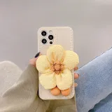 3D Sunflower Heart Frame Drop Proof Phone Case for iPhone13 12 11 Pro Max