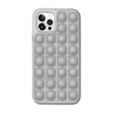 Pop It Fidget Toys Pure Color Soft Silicone iPhone Case For iPhone 12 11 Pro Max 11