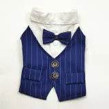 Pet Dog Cloth Schnauzer Teddy T-shirt and Vest Suit Formal Apparel Outfit