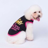 Pet Dog Cloth Corgi Schnauzer The Princess Puppy Vest