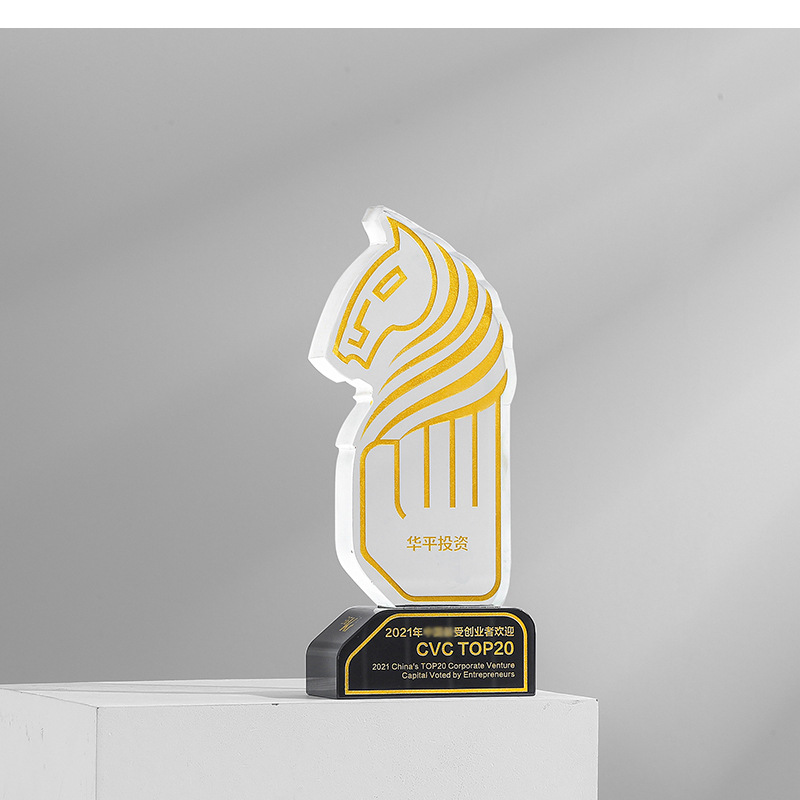 Creative Unicorn Art Style Trophy Optical Award