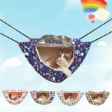 Printed Pet Double-layer Hanging Bed Cat Cage Hammock Pet Kennel