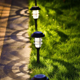 Outdoor Small Plastic Garden Light Waterproof Plastic Lighting Floor Lamp Solar Light
