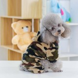 Pet Dog Cloth Camouflage Hooded Sweatshirt Puppy Cloth