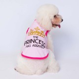 Pet Dog Cloth Corgi Schnauzer The Princess Puppy Vest