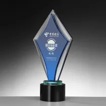 Diamond Style Crystal Trophy Optical Award