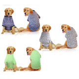 Dog Plus Size Pure Color Hoodie Pet Sweatshirt Clothes Sweater