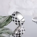 Revers Fashion Jewelry Inlaid Diamond Adjustable Size Women Ring