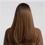 Women Long Brown Wig With Bangs Long Straight Hair Wigs