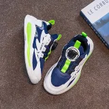 Toddler Kids Unisex Mesh Breathable Rotary Buttons Sneaker Running Shoes
