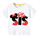 Kids Clothing Top For Boys And Girls Cartoon Mice Slogan Family T-shirts