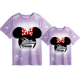 Mommy and Me Matching Clothing Top Cartoon Mice Dream Cruise Tie Dyed Family T-shirts