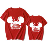 Mommy and Me Matching Clothing Top Cartoon Mice Wonder Cruise Family T-shirts