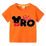 Kids Clothing Top For Boys And Girls Cartoon Mice Slogan Family T-shirts