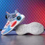 Toddler Kids Unisex Breathable Rotary Buttons High Top Thick-soled Basketball Sneaker Shoes