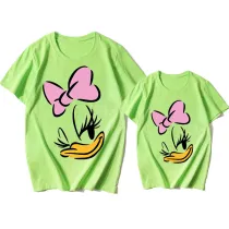 Mommy and Me Matching Clothing Top Cartoon Duck Family T-shirts