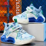 Toddler Kids Unisex Breathable Velcro Thick-soled Anti-collision Sneaker Basketball Shoes