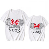 Mommy and Me Matching Clothing Top Cartoon Mice 2023 Slogan Family T-shirts
