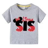 Kids Clothing Top For Boys And Girls Cartoon Mice Slogan Family T-shirts