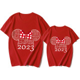 Mommy and Me Matching Clothing Top Cartoon Mice 2023 Slogan Family T-shirts