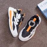 Toddler Kids Unisex Mesh Breathable Rotary Buttons Sneaker Running Shoes