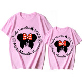 Mommy and Me Matching Clothing Top Cartoon Mice Family Vacation 2023 Making Memories Together Family T-shirts