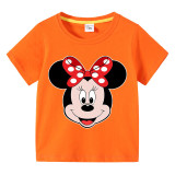 Girls Multicolor Clothing Top Cartoon Mouse Head Family T-shirts