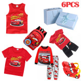 Boy Birthday Lightning Racing Cars Slipper Sleepwear Bag Birthday Gift Set With Gift Box