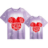 Mommy and Me Matching Clothing Top Cartoon Mice Heart Tie Dyed Family T-shirts