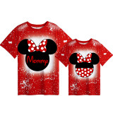 Mommy and Me Matching Clothing Top Cartoon Mice Tie Dyed Family T-shirts