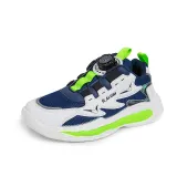 Toddler Kids Unisex Mesh Breathable Rotary Buttons Sneaker Running Shoes