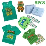 Boy Birthday Cartoon TMNT Sleepwear Tops Toys Gift Set With Gift Box